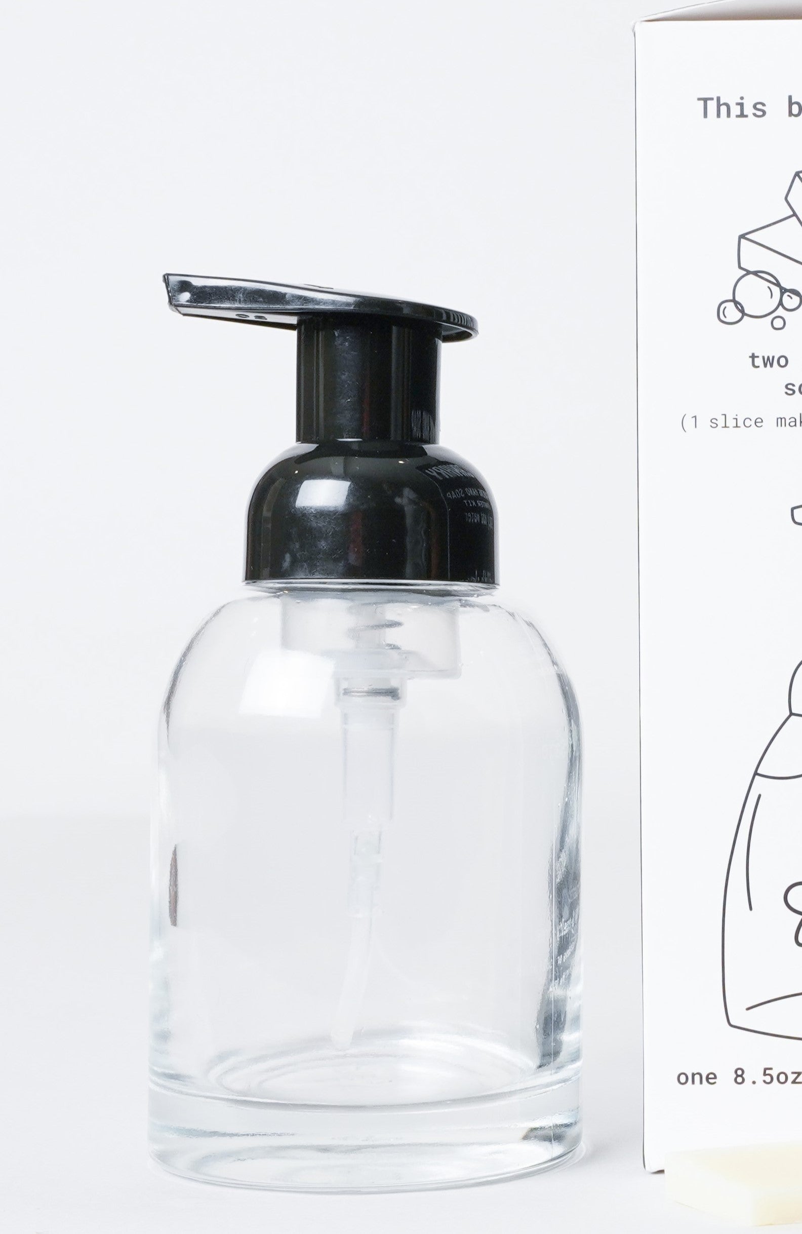 Image of Canary Refillable Glass  Bottle with foaming pump.