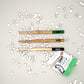 All three bamboo brushes around Canary toothpaste tablets